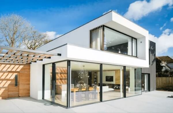 Mẫu nhà kính 2 tầng đẹp