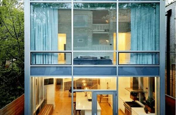 Mẫu nhà kính 2 tầng đẹp