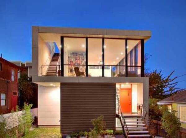 Mẫu nhà kính 2 tầng đẹp