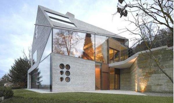 Mẫu nhà kính 2 tầng đẹp