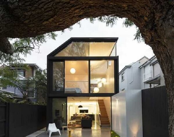 Mẫu nhà kính 2 tầng đẹp