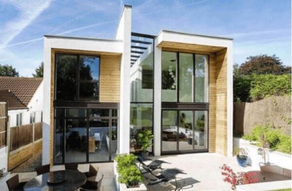 Mẫu nhà kính 2 tầng đẹp