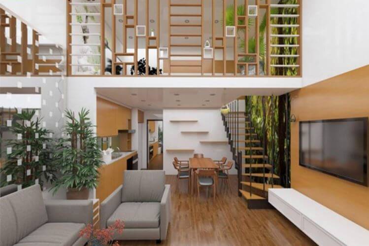 Mẫu nhà gác lửng đẹp