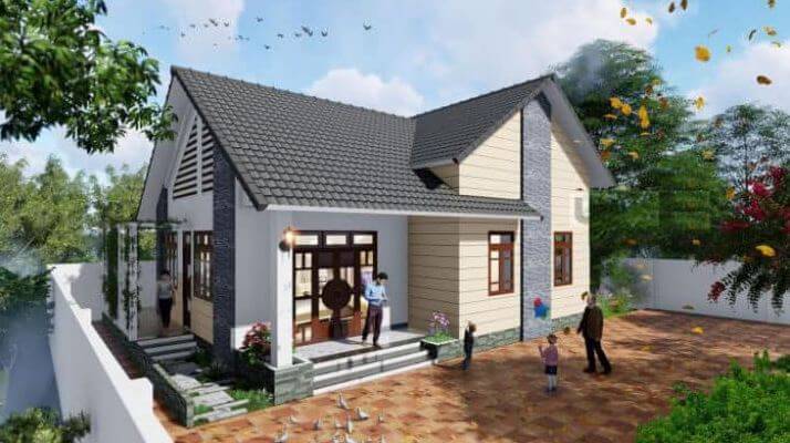 mẫu nhà mái Thái 700 triệu