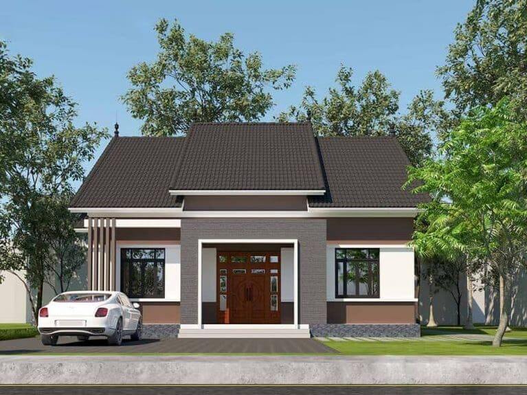 mẫu nhà mái Thái 700 triệu