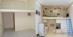 nhà cấp 4 gác lửng 300 triệu