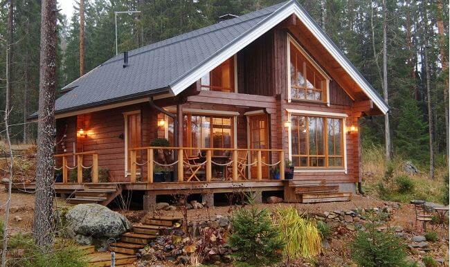 nhà gỗ cấp 4 hiện đại