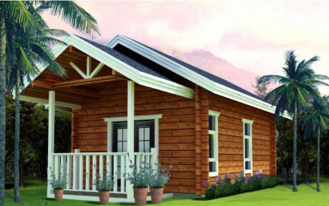 nhà gỗ cấp 4 hiện đại