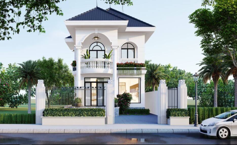 nhà hai tầng mái Nhật