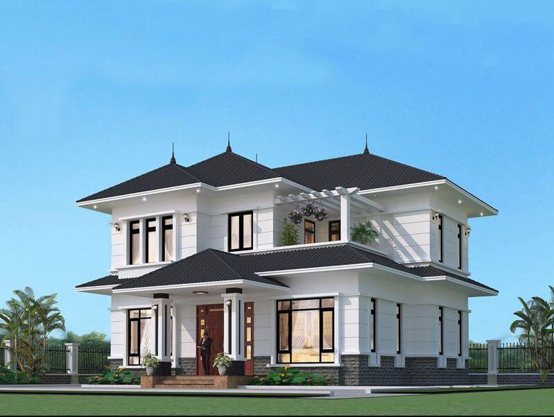 nhà hai tầng mái Nhật