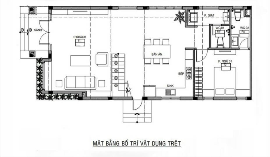 nhà hai tầng mái Nhật