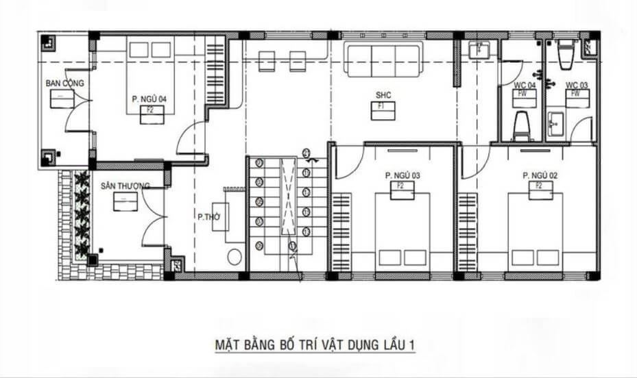 nhà hai tầng mái Nhật