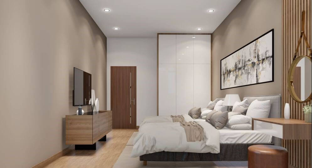 nhà mái nhật 1 tầng 3 phòng ngủ