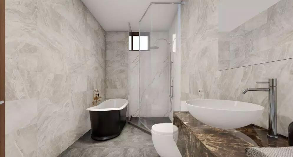 nhà mái nhật 1 tầng 3 phòng ngủ