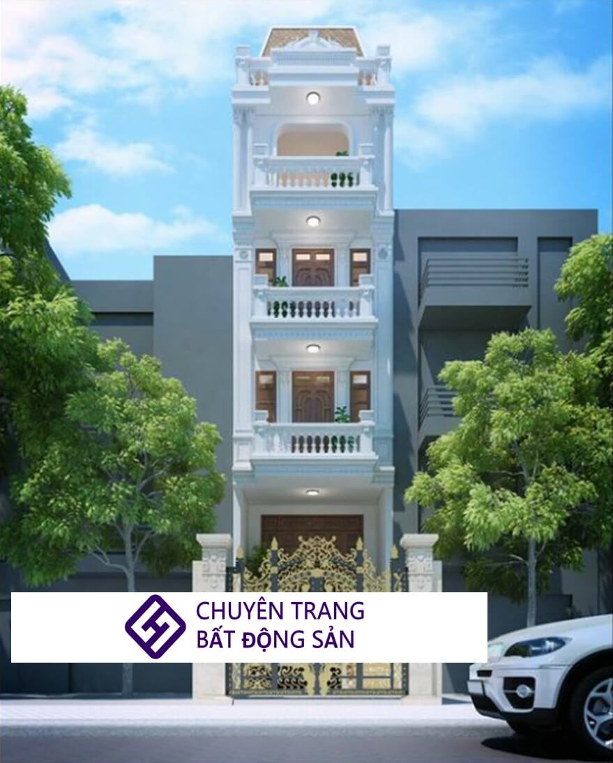 nhà ống 3 tầng kiểu Pháp