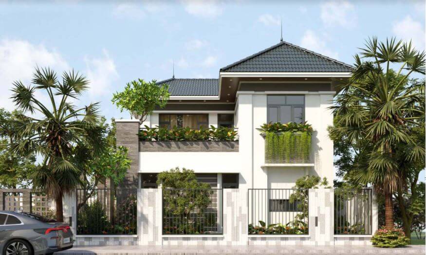 nhà villa 2 tầng