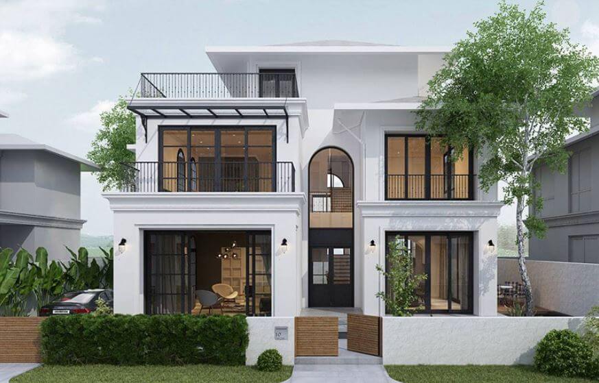 nhà villa 2 tầng