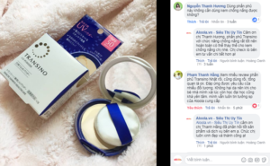 Phấn nền Transino UV Powder review từ người dùng Việt