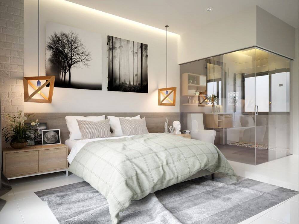 phòng ngủ có nhà vệ sinh khép kín