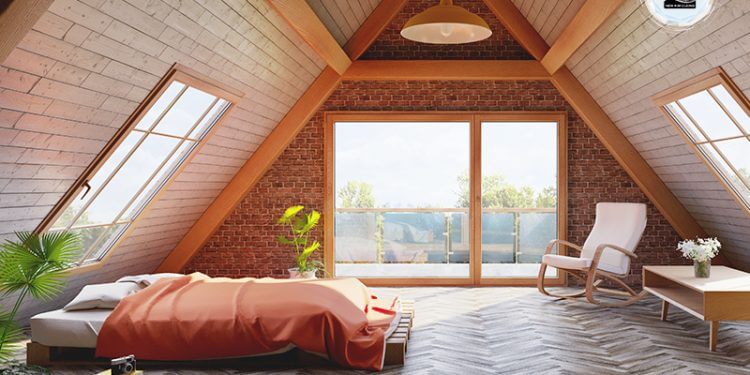 phòng gác mái đẹp