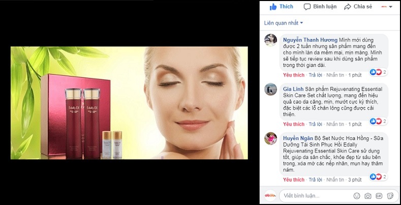 Set nước hoa hồng sữa dưỡng Edally Ex Quốc tế
