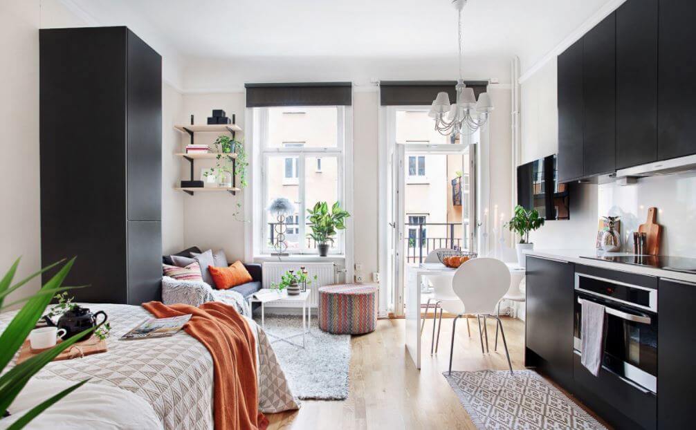 thiết kế nhà 20m2 2 phòng ngủ