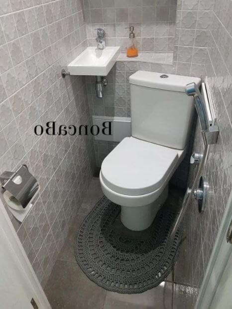 thiết kế nhà vệ sinh siêu nhỏ