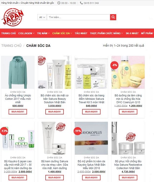 Top 5 shop mỹ phẩm Nhật Bản ở Hải Dương uy tín nhất