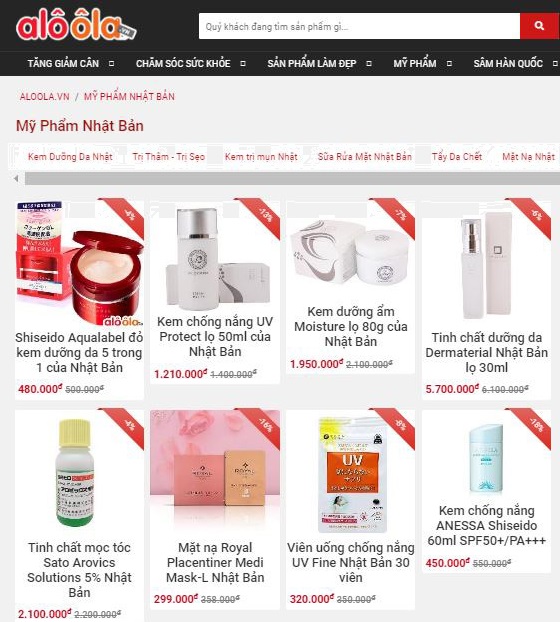 những shop mỹ phẩm nhật bản tại hải dương