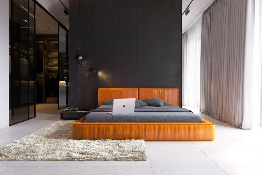 trang trí phòng ngủ màu đen