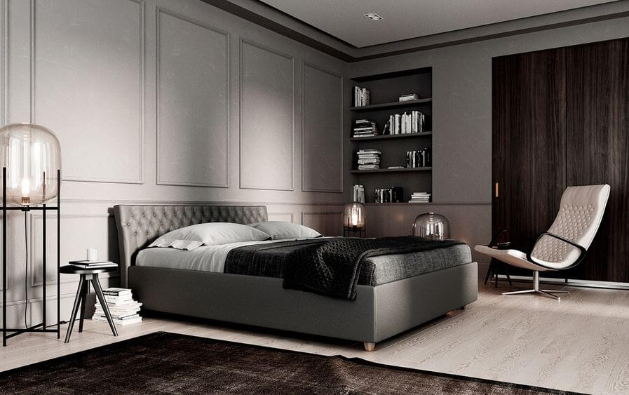 trang trí phòng ngủ màu đen