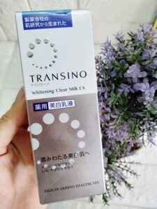 Sữa dưỡng trắng da Transino Whitening Clear Milk Ex review có tốt không?