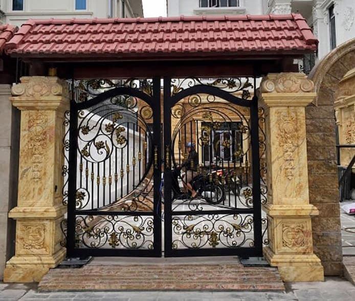 trụ cổng đẹp đơn giản