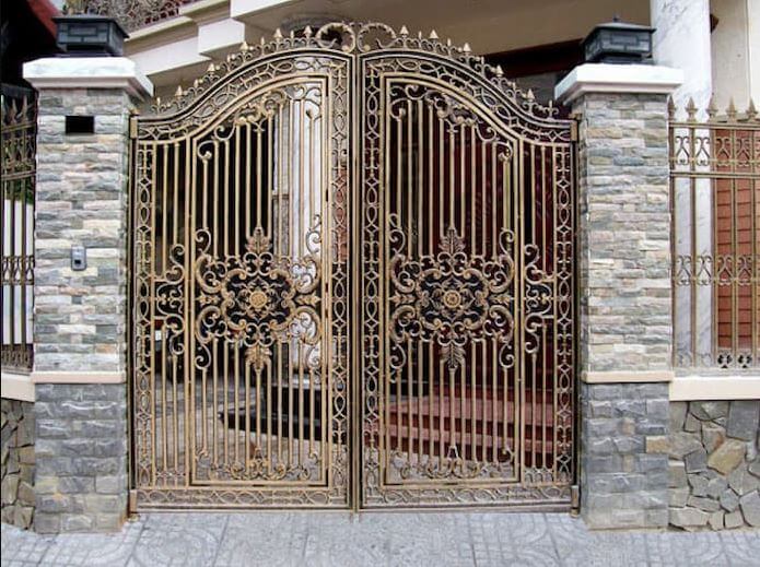 trụ cổng đẹp đơn giản