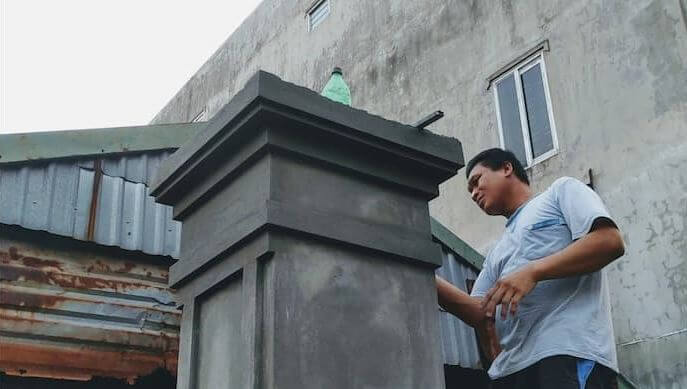 trụ cổng đẹp đơn giản