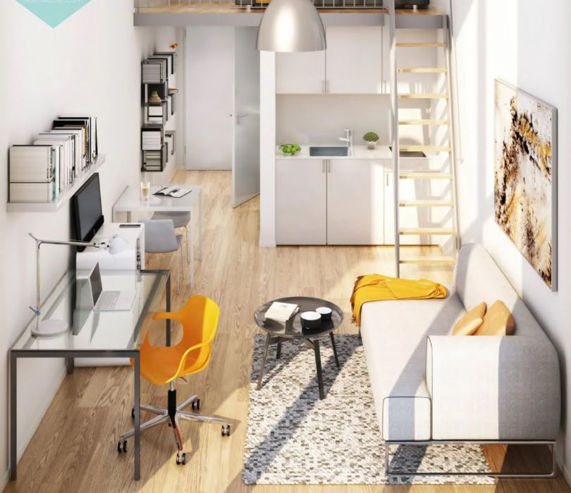 Ánh sáng tự nhiên của căn phòng diện tích 20m2