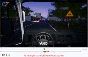 Mô phỏng tình huống giao thông: câu 115