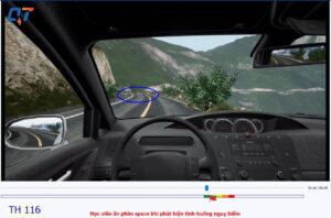 Mô phỏng tình huống giao thông: câu 116