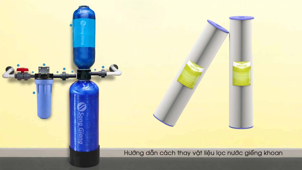 Hướng dẫn cách thay vật liệu lọc nước giếng khoan